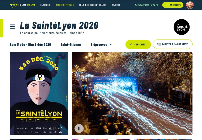 Fiche course sur i-Run Club