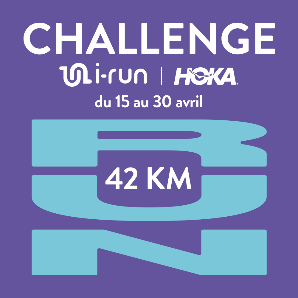 Challenge i-Run x Hoka : 42km du 15 au 30 avril